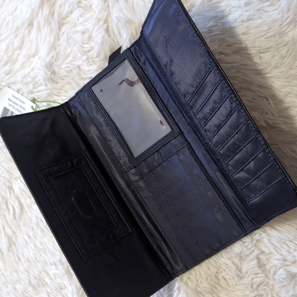 NWT Vera Bradley Blue Marrakesh Motifs Trifold Wallet - Picture 3 of 6